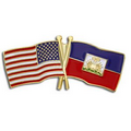 USA & Haiti Flag Pin